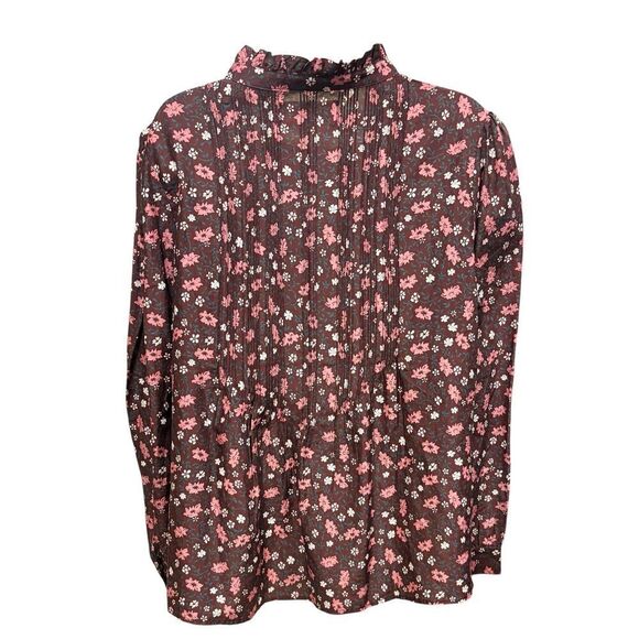 Trovata Bird of Paridis Hadleigh Blouse in Plum Blossom NWT Size Large - Picture 9 of 13